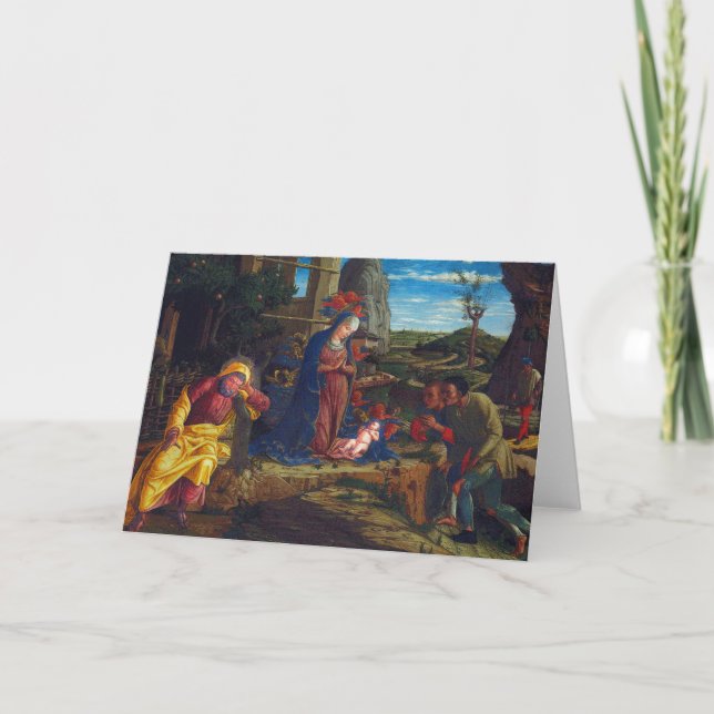 Weihnachtskarte mit religiösem Thema Karte (Vorderseite)