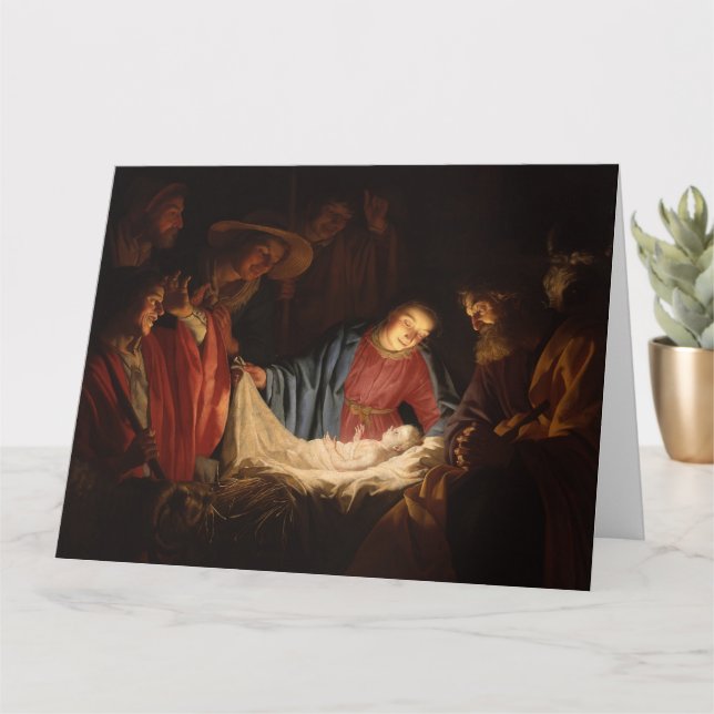 Weihnachtskarte mit religiösem Thema Karte (Kleine Pflanze)