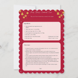 Weihnachtskarte (mit Rezept)