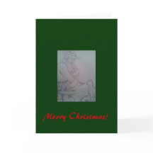 Weihnachtskarte mit Santa und Kätzchen