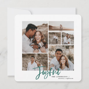 Weihnachtskarte mit vielen Fotos Feiertagskarte