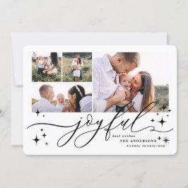 Weihnachtskarte mit vielen Fotos Feiertagskarte