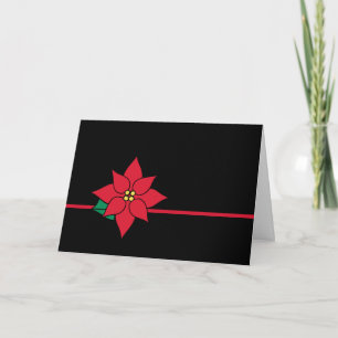Weihnachtskarte mit Weihnachtsstern Feiertagskarte