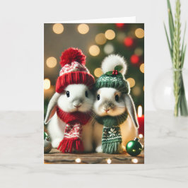 Weihnachtskarte mit zwei Bundnien Feiertagskarte