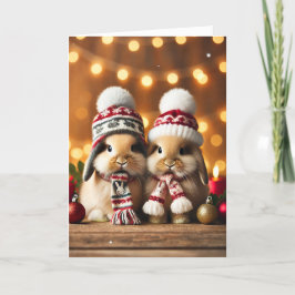 Weihnachtskarte mit zwei Bundnien Feiertagskarte