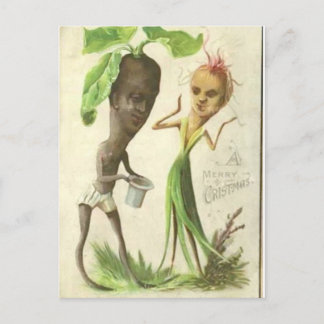 Weihnachtskarte mit Zwiebeln Postkarte