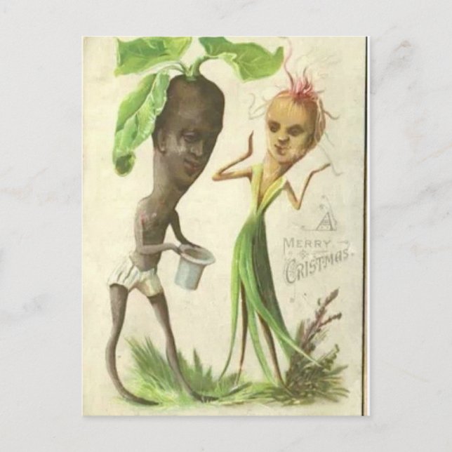 Weihnachtskarte mit Zwiebeln Postkarte (Vorderseite)