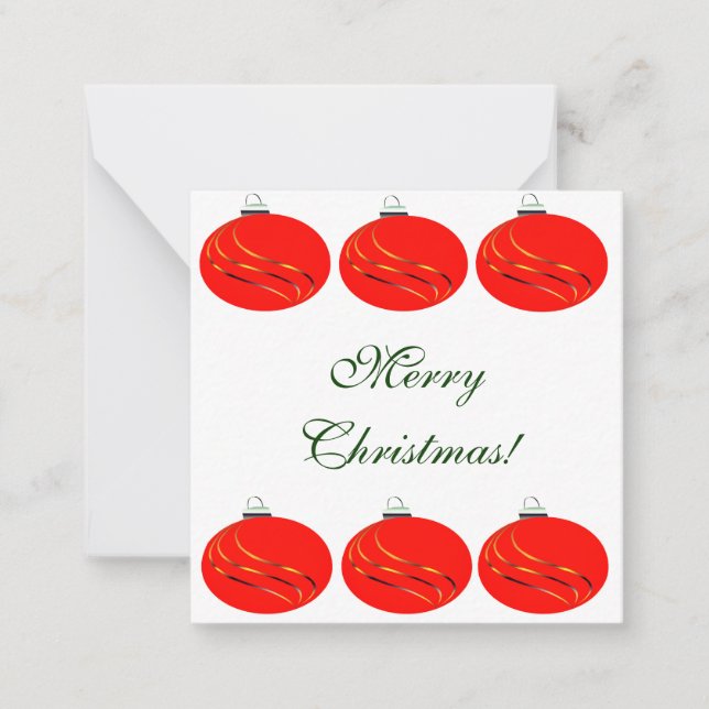 Weihnachtskarte Mitteilungskarte (Vorderseite)