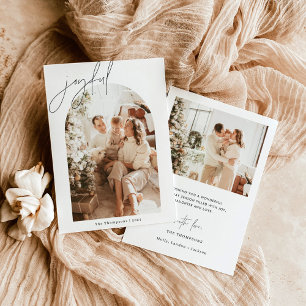 Weihnachtskarte   Modern Holiday Foto Card Einladung