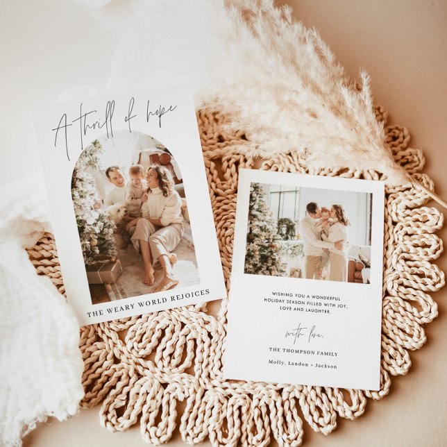 Weihnachtskarte | Moderner Urlaub, ein Thrill der  Einladung (Von Creator hochgeladen)