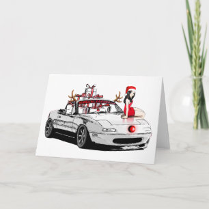 Weihnachtskarte MX5 Miata Feiertagskarte
