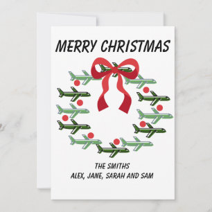 Weihnachtskarte nach oben und weg einladung