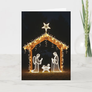 Weihnachtskarte Nachtglühen Karte