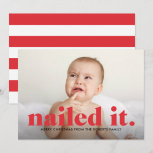 Weihnachtskarte 'Nailed It' Feiertagskarte