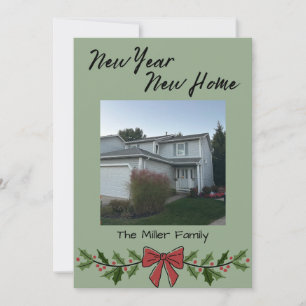 Weihnachtskarte Neues Jahr Neues Zuhause Feiertagskarte
