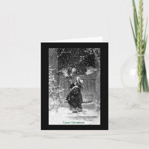 Weihnachtskarte/Note Card: Weihnachten der Vintage