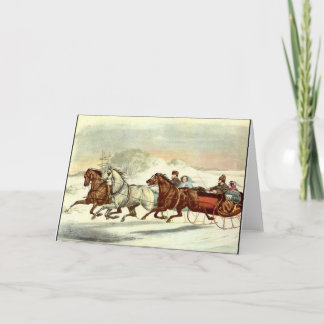 Weihnachtskarte: Nur vor dem Aufprall. Karte