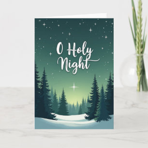Weihnachtskarte 'O Heilige Nacht' Karte