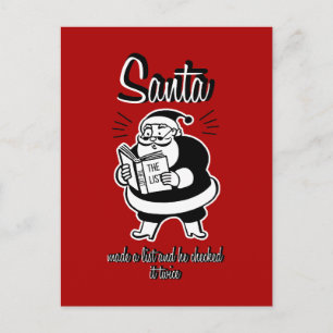 Weihnachtskarte oder Weihnachtspostkarte Feiertagspostkarte