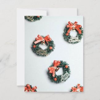 Weihnachtskarte Ornament mit Zitaten Feiertagskarte