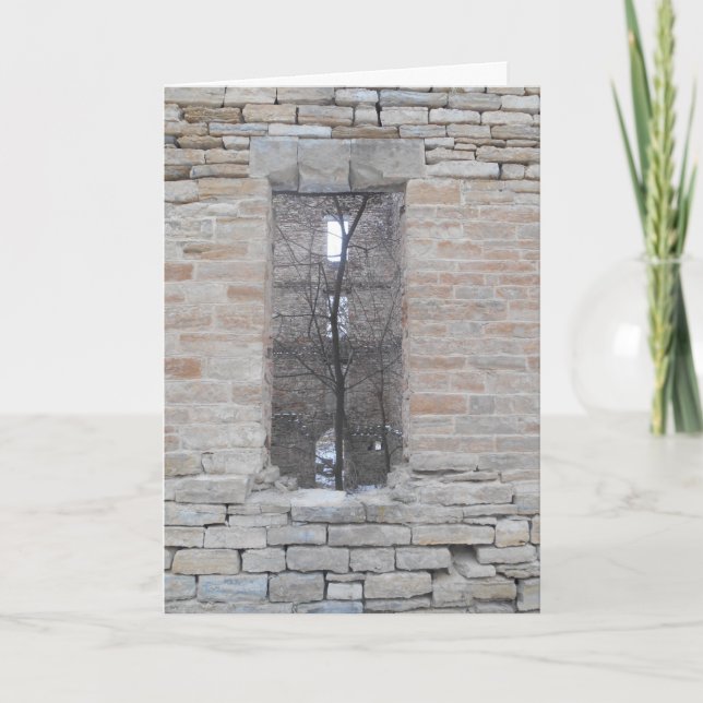 Weihnachtskarte "Oxford Mill Windows" Karte (Vorderseite)