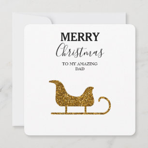 Weihnachtskarte Phantastischer Vater - Glitzer Sch