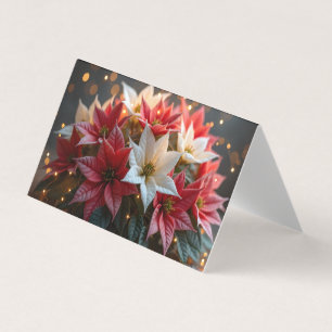 Weihnachtskarte Poinsettia 1