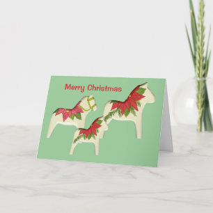 Weihnachtskarte Poinsettia Feiertagskarte