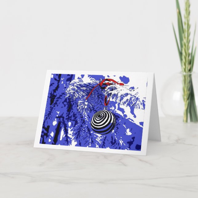 Weihnachtskarte Pop Art Feiertagskarte (Vorderseite)