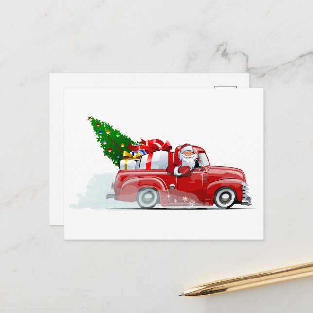 Weihnachtskarte Postkarte (Vorderseite/Rückseite Beispiel)