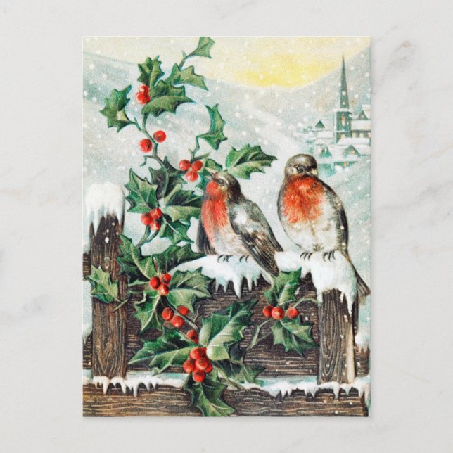 Weihnachtskarte Postkarte (Vorderseite)