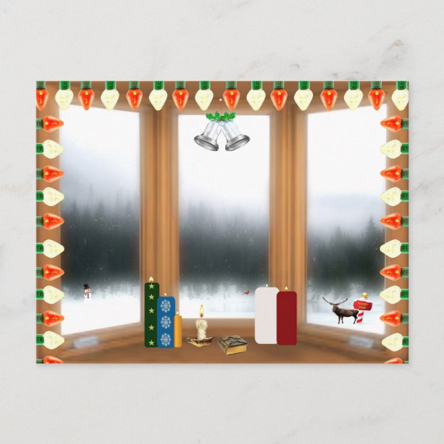 Weihnachtskarte Postkarte (Vorderseite)