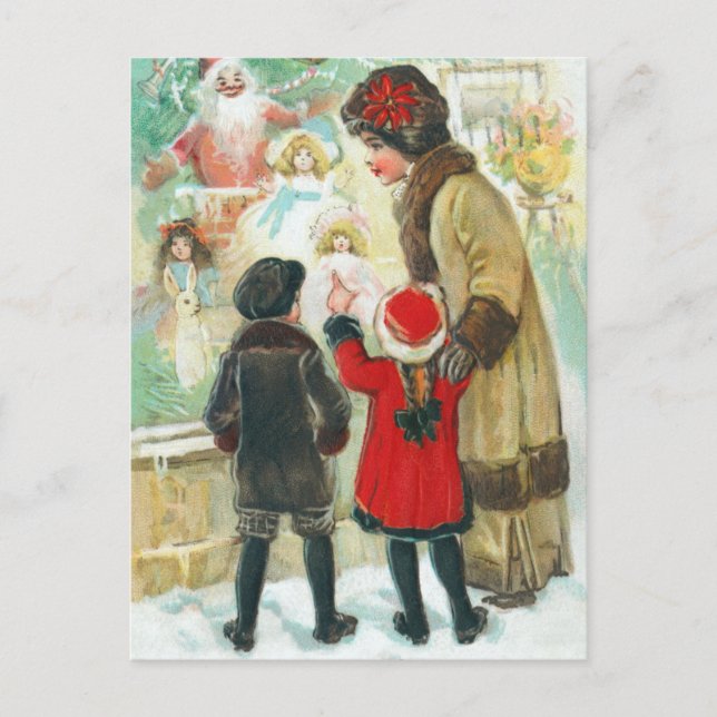 Weihnachtskarte Postkarte (Vorderseite)