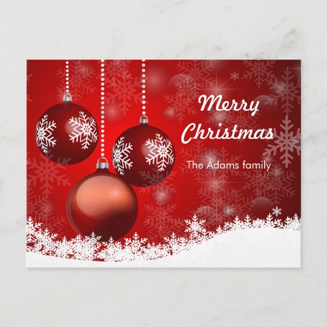 Weihnachtskarte Postkarte (Vorderseite)