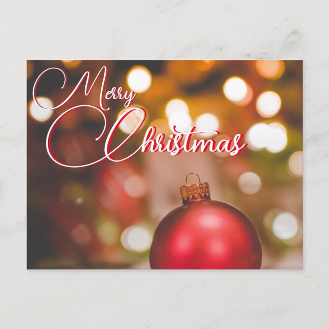 Weihnachtskarte Postkarte (Vorderseite)