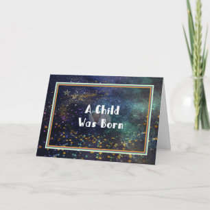 Weihnachtskarte Religiöse Kinder waren Geboren Karte