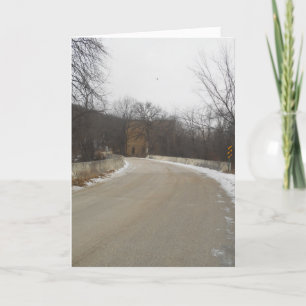 Weihnachtskarte "Road to Oxford Mill Ruins" Karte