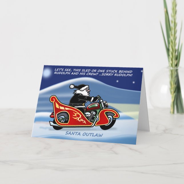 Weihnachtskarte Sankt Outlaw© Feiertagskarte (Vorderseite)