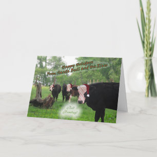 Weihnachtskarte Sankt Stier Feiertagskarte