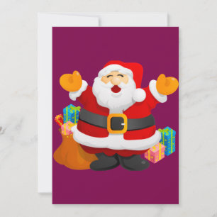 Weihnachtskarte - Santa-Claus Feiertagskarte