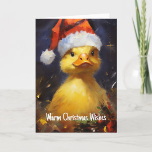 Weihnachtskarte Santa Duck Karte
