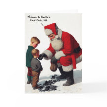Weihnachtskarte - Santa's Coal Club