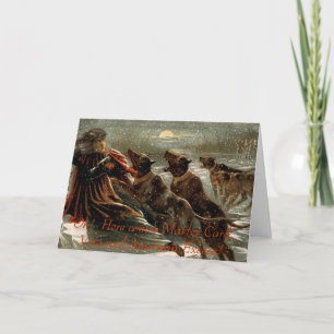 Weihnachtskarte Schulden Feiertagskarte