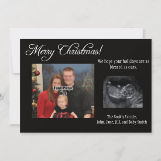 Weihnachtskarte Schwangerschaft Ankündigung Ultras