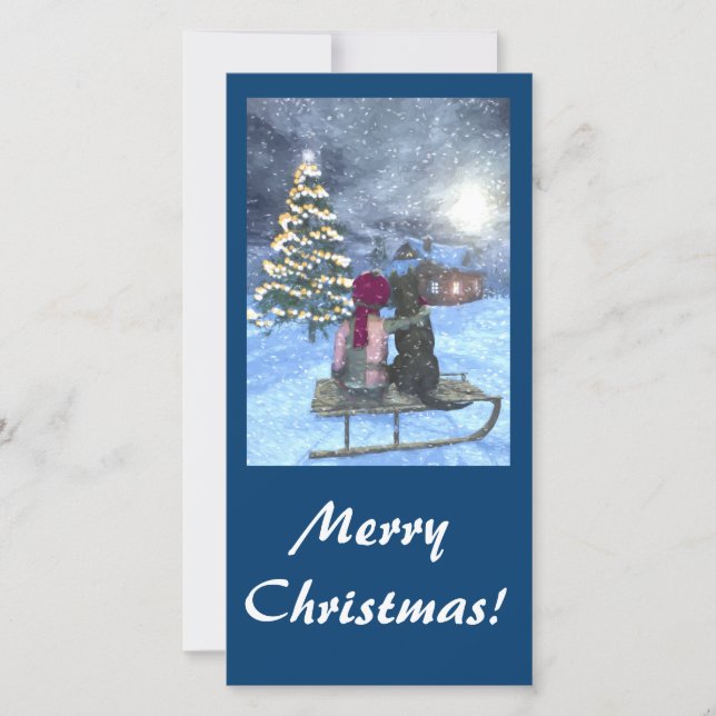 Weihnachtskarte sehen feiertagskarte (Vorderseite)