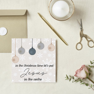 Weihnachtskarte: Setzen wir Jesus ins Zentrum Feiertagskarte