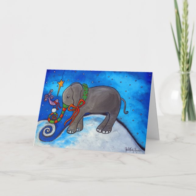 Weihnachtskarte "Sharing Christmas" Feiertagskarte (Vorderseite)