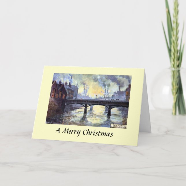 Weihnachtskarte - Sheffield, Yorkshire Feiertagskarte (Vorderseite)