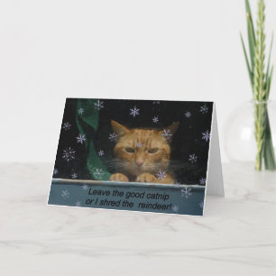 Weihnachtskarte 'Shred rhe Reindeer' Feiertagskarte