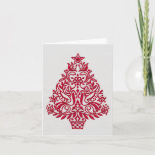 Weihnachtskarte - Skandinavische Weihnachtsvolksku Feiertagskarte